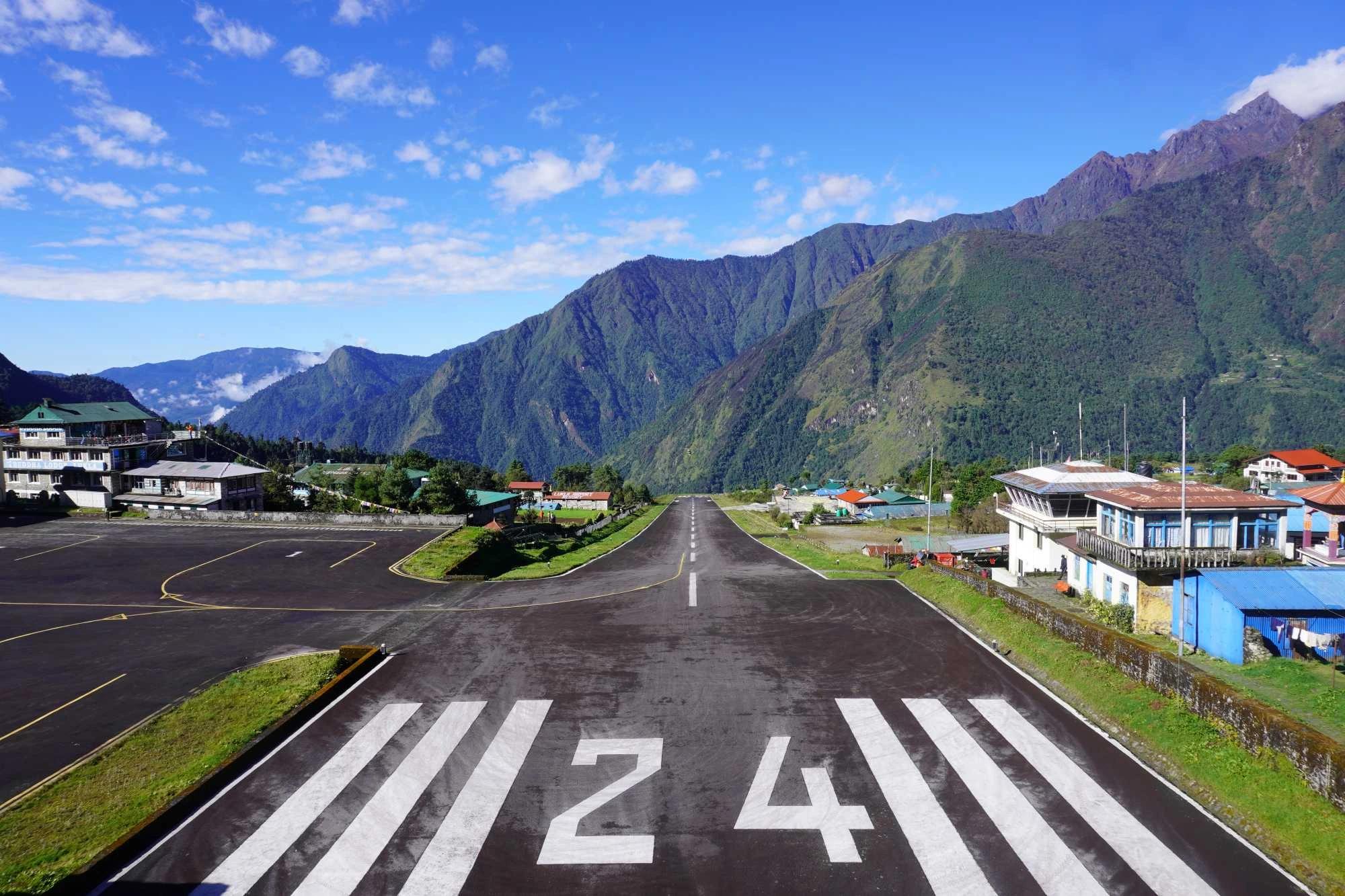 Clear Lukla Aiport View