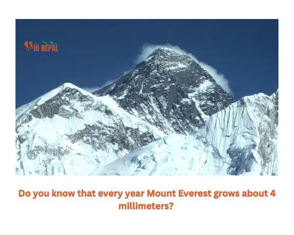 Learn with the facts about Mount Everest.