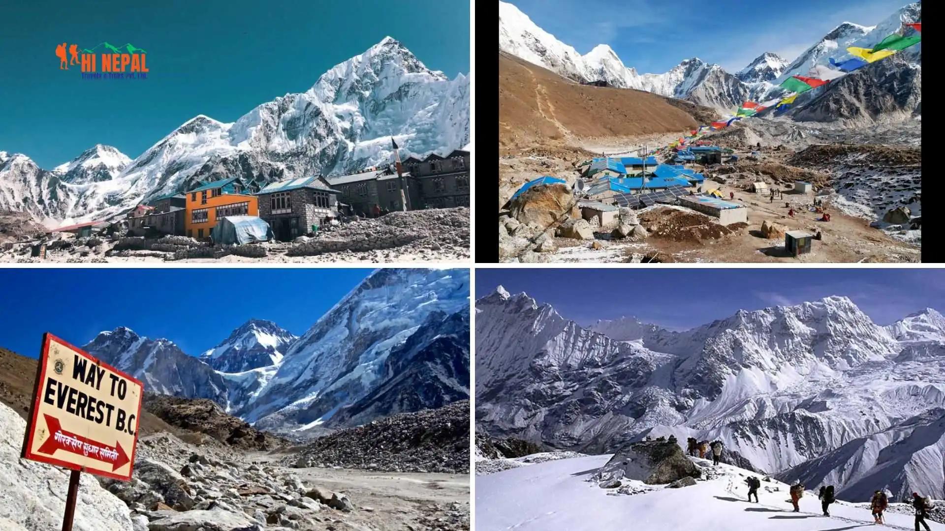 Stunning view of Mount Everest during the Everest Base Camp Luxury trek.