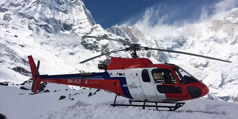 Annapurna Base Camp Helicopter Tour - Landing in ABC