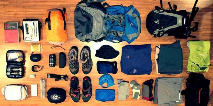 Packing list for trekking